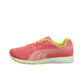 PUMA Narita V2 Cushioning Breathable Slip-Resistant Supportive Low-Top Running Shoes Women's Pink Yellow