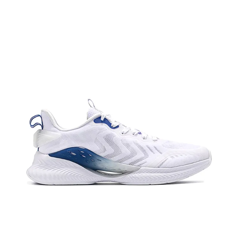 XTEP Qing Feng 4.0 Cushioning Breathable Lightweight Wear Resistant Slip Resistant Low Top Running Shoes Men's White-1