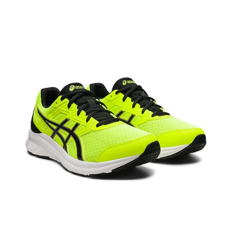 Asics Jolt 3 Breathable Wear-Resistant Slip-Resistant Low-Top Running Shoes Unisex Fluorescent Yellow/Black 4E-Width-2