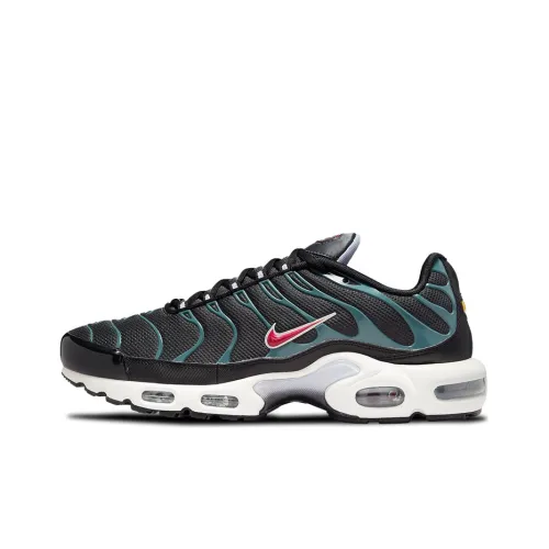 Nike Air Max Plus Running Shoes Men Low-Top Black/Cyan