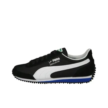 PUMA Whirlwind Classic Cushioning Anti-Slip Wear-Resistant Breathability Low-Top Running Shoes Men's Black White Blue