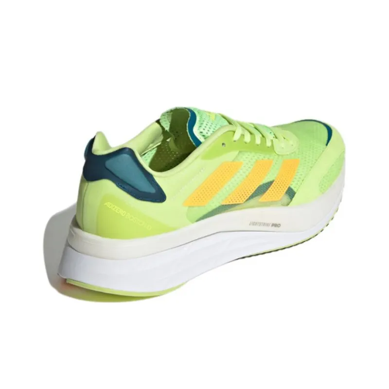Adidas Adizero Boston 10 Pulse Lime Flash Orange Teal-3
