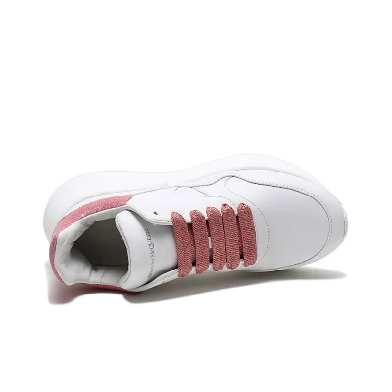 Alexander McQueen Sprint Runner Shoes 'White Pink' Women's-4