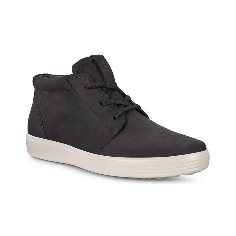 Ecco Soft 7 Skateboard Shoes Men Mid-Top Black-2