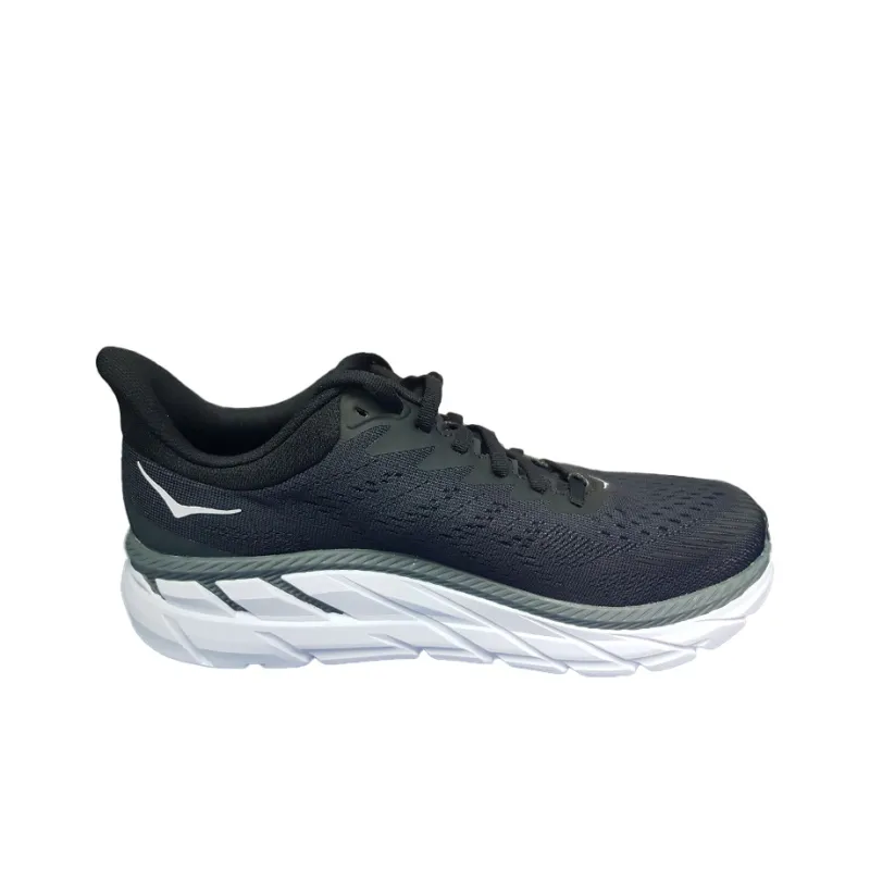 HOKA ONE ONE Clifton 7 Low 'Black White'-1