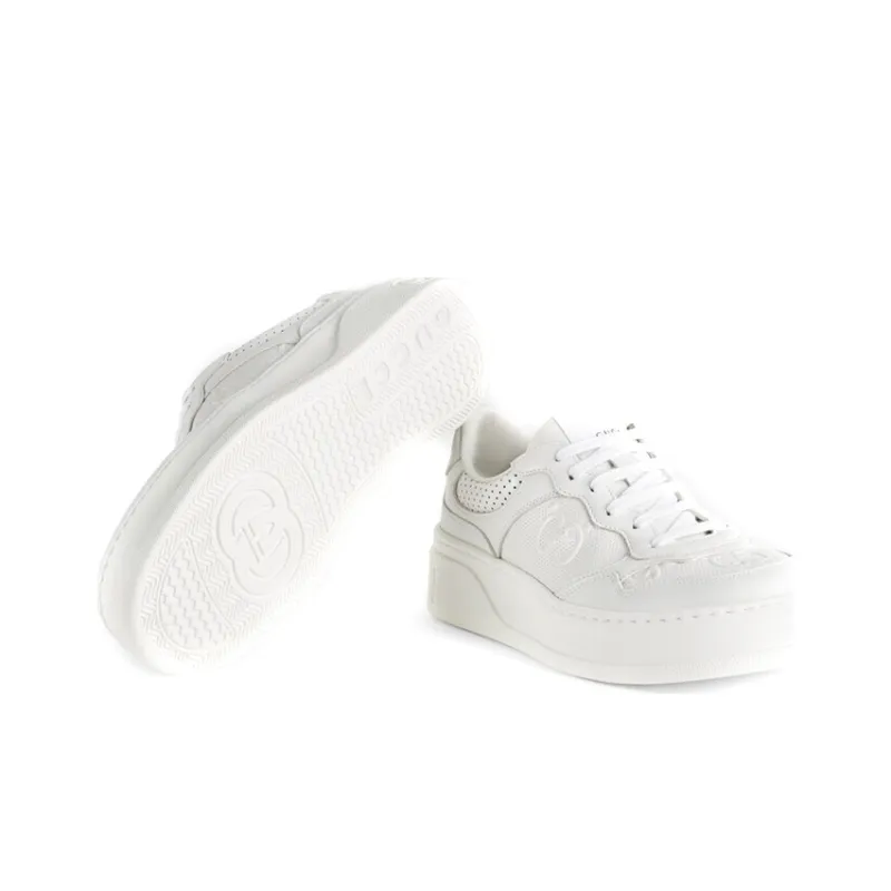 GUCCI Women's Gg Embossed Sneaker 'White' Women's-4