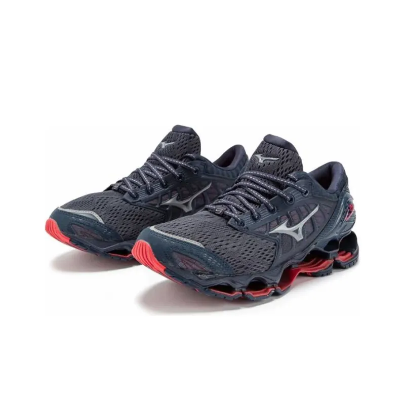 Mizuno Anti-Slip And Wear-Resistant Breathable Low-Top Running Shoes Men's Blue-2