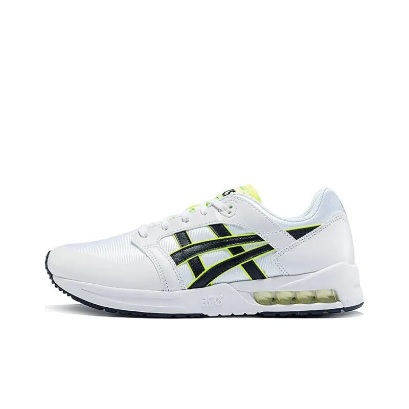 Asics Gel Saga Sou Anti Slip And Wear Resistant Breathable Low Top Running Shoes Unisex White Navy Blue-0