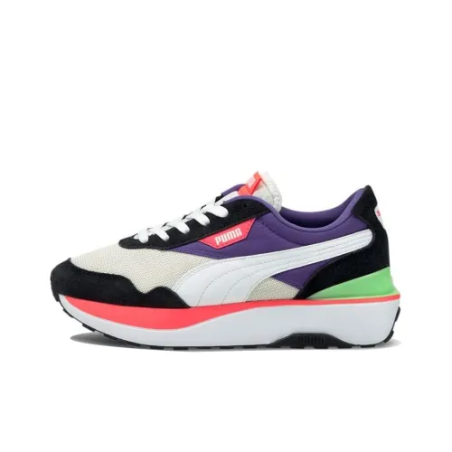 PUMA Cruise Rider Trainer Running Shoes Women's Low-Top Purple/Pink/Black