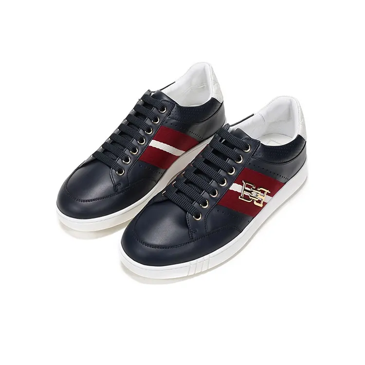 BALLY Low Top Casual Athletic Shoes Men Blue-2