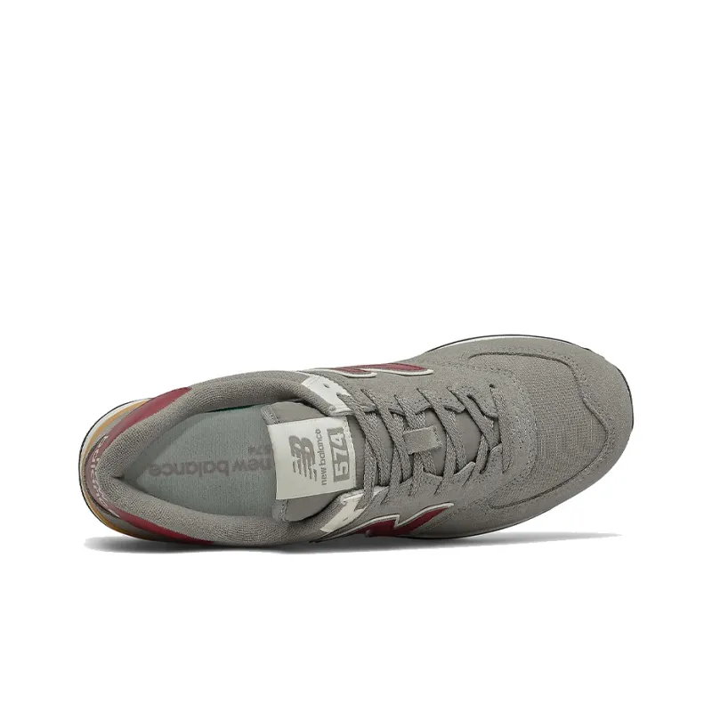 New Balance 574 Marblehead Light Burgundy-2