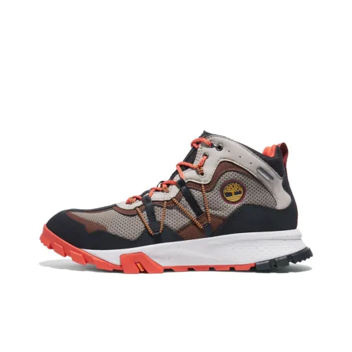 Timberland Garrison Trail Running Shoes Men High-Top Gray/Orange