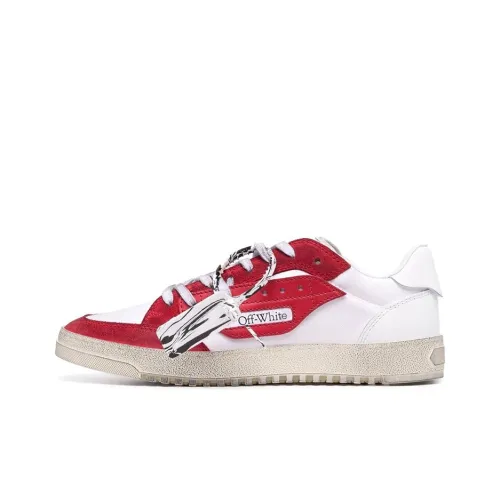 OFF-WHITE Vulcanized 5.0 Low Top White Red