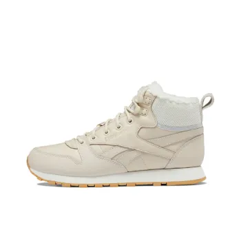Reebok Classic Leather Running Shoes Women's High-Top Milk Tea Brown