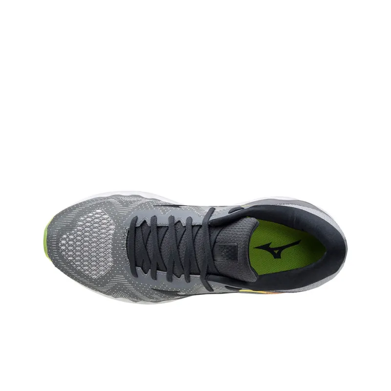 Mizuno Horizon 4 Breathable Lightweight Low-Top Running Shoes Men's Gray Yellow-2