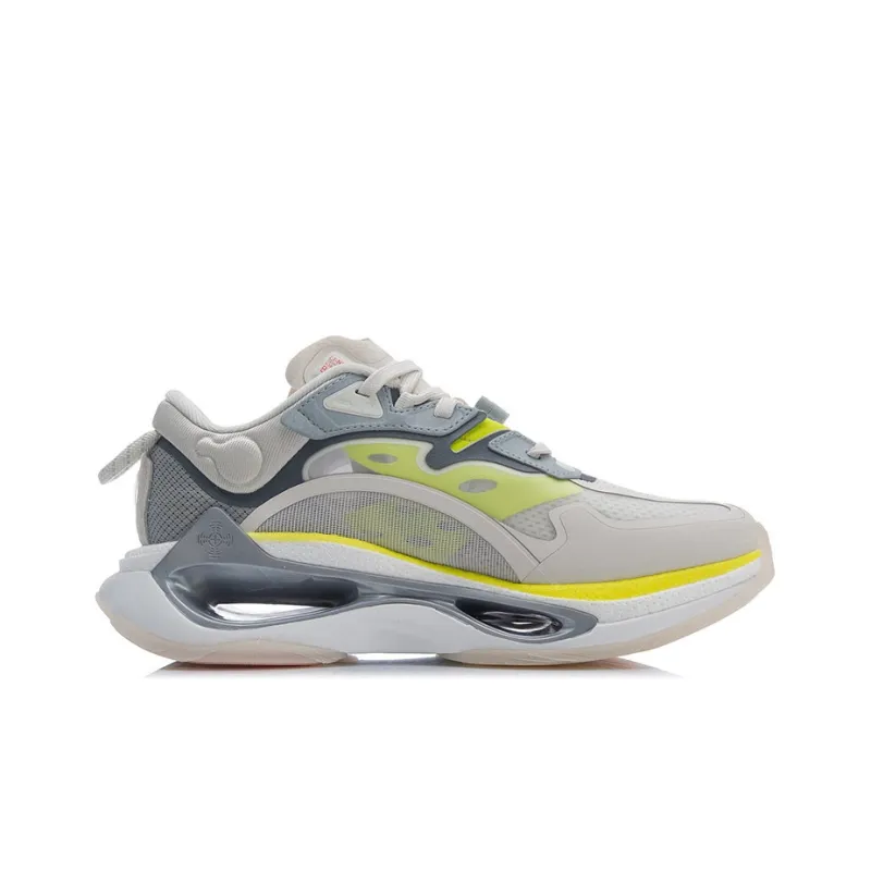 LiNing Running Shoes Men Low Top Gray/White-1