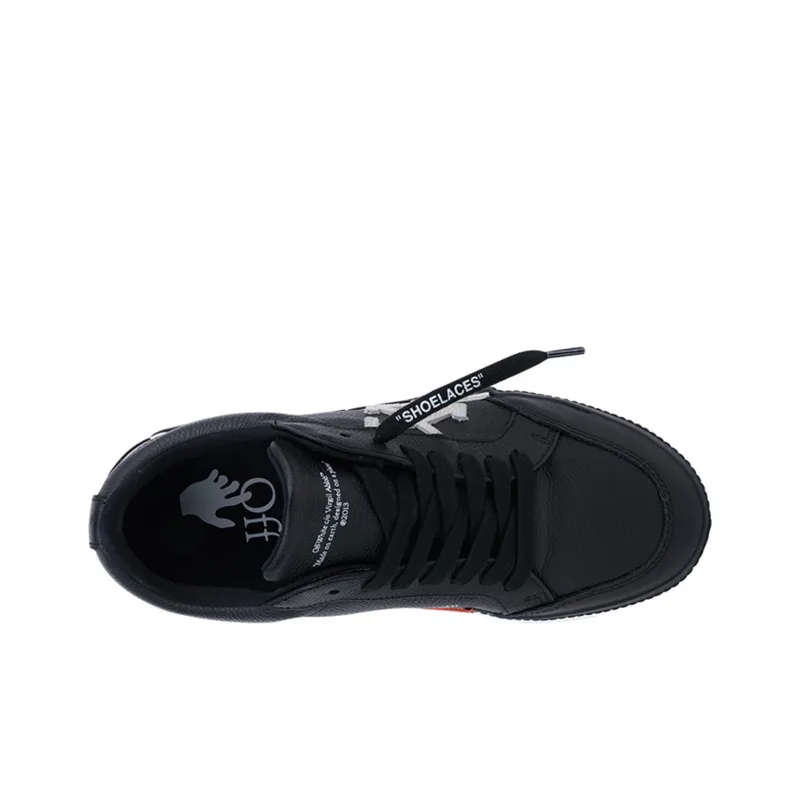 OFF WHITE Vulc Low Leather Black White FW21-2