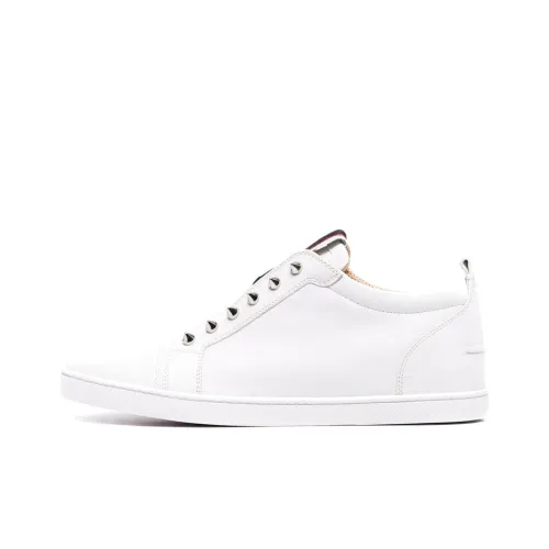 Christian Louboutin Studded Slip-on Leather Sneakers