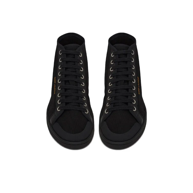 SAINT LAURENT Mid-top Lace-up Sneakers-2