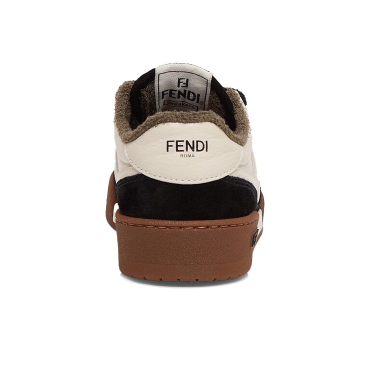 FENDI Round Toe Lace-Up Sneakers Women's Original Shoe Box