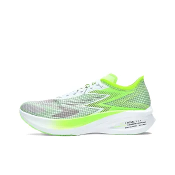 361° Feiran 1 Anti Slip Wear Resistant Low Top Running Shoes Men's White Green