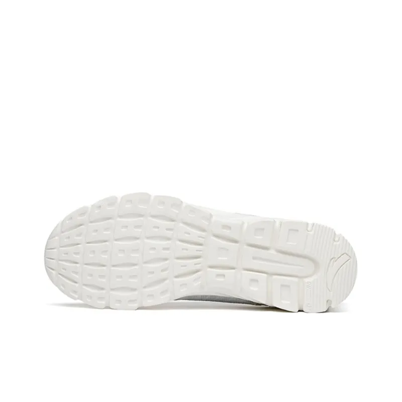 Anta Cushioning, Slip Resistant, Abrasion Resistant, Breathable Low Top Running Shoes Men's White Green-3