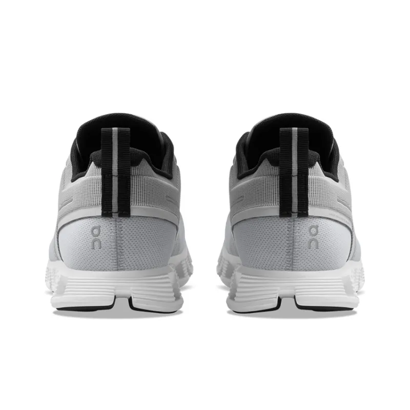 On Running Cloud 5 Waterproof Glacier Grey White Women's-4