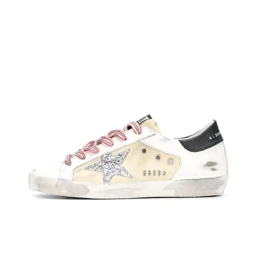 Golden Goose Super-Star Skateboard Shoes Women's Low-Top Red/Black/White