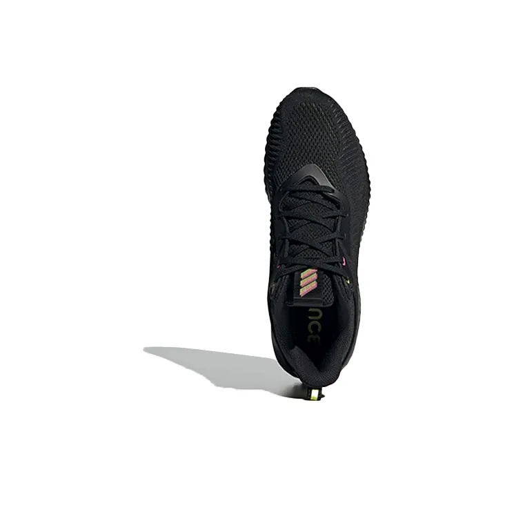 Adidas Alphabounce Ek Black Acid Yellow-4