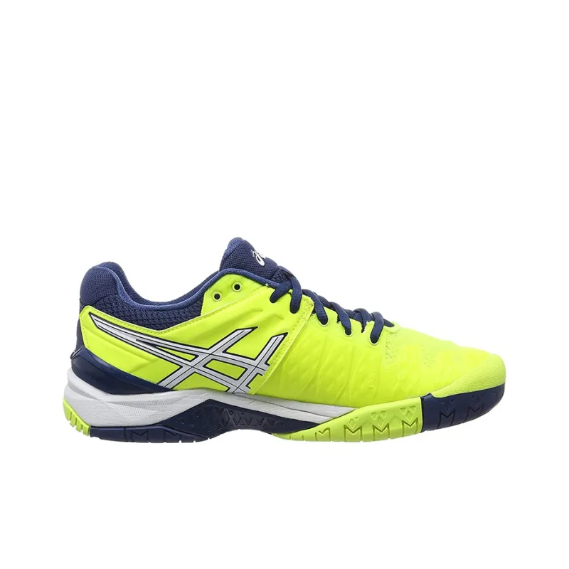 Asics Gel-Resolution 6 Running Shoes Men Low-Top Yellow/Blue-1