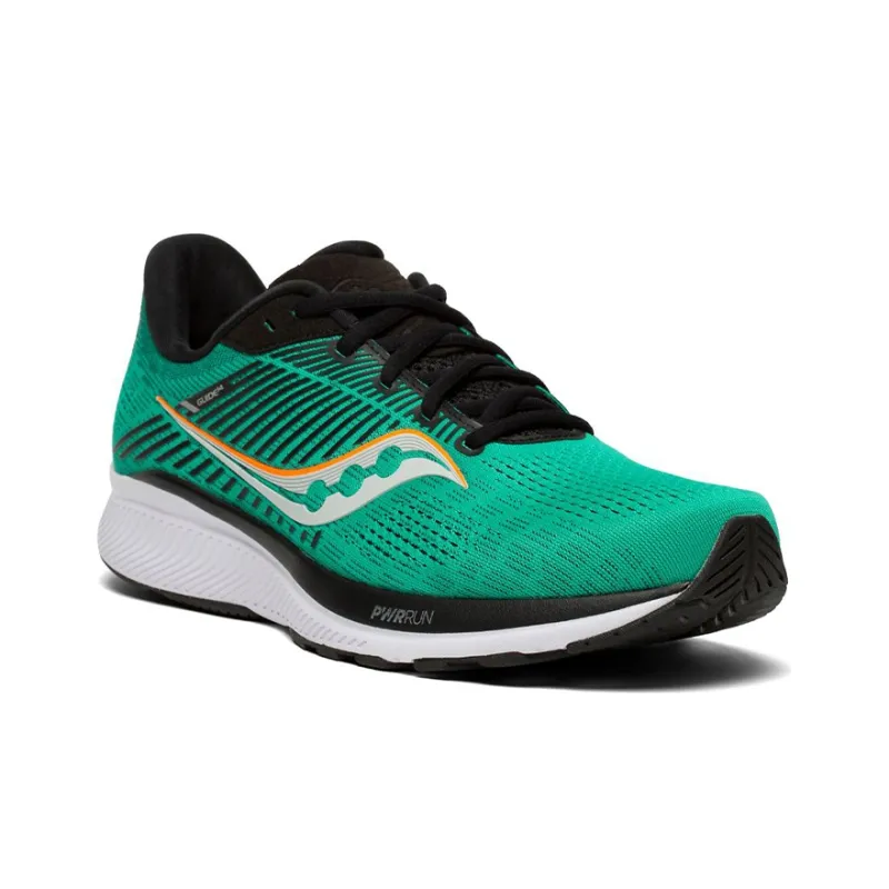 Saucony Guide 14 Cushioned Anti-Slip Wear-Resistant Breathable Lightweight Low-Top Running Shoes Men's Green-2