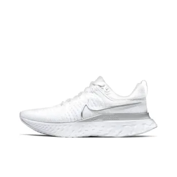 Nike React Infinity Run Flyknit 2 White Metallic Silver Women's