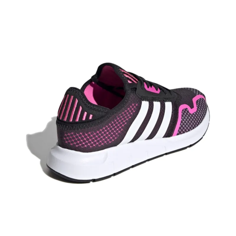 Adidas Originals Swift Run X Breathable Low-Top Running Shoes Women's Black Pinkish-3