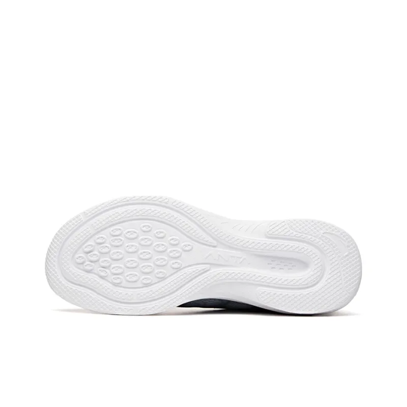 Anta Running Collection Anti-Slip Wear-Resistant Low-Top Running Shoes Mist Gray-4