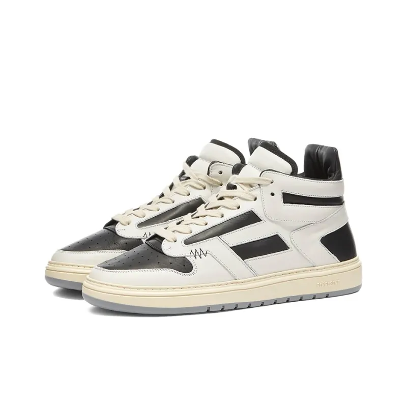 REPRESENT Reptor Hi Sneaker Stylish Skateboarding Shoes Men's White Black Patchwork-1