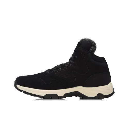 LINING Cozy Running Shoes Unisex Mid-Top Black