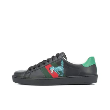 GUCCI ACE Stylish Skateboarding Shoes Men's Black