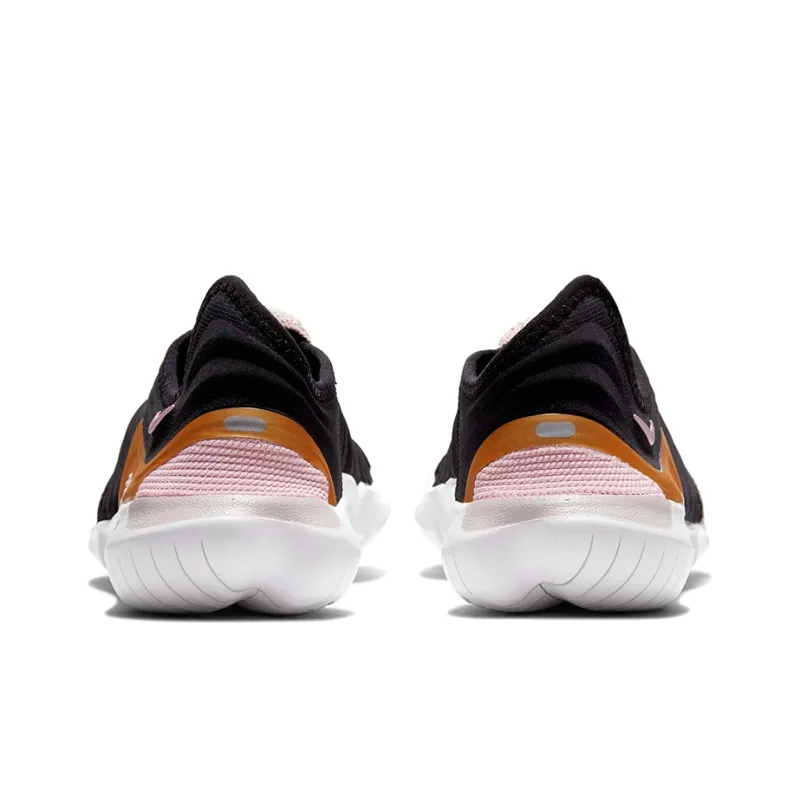 Nike Free Rn Flyknit 3.0 For Black/Golden Women's-4