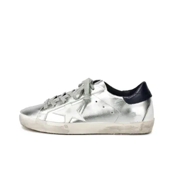 Golden Goose Super Star Skateboard Shoes Women's Low Top Silver/Black
