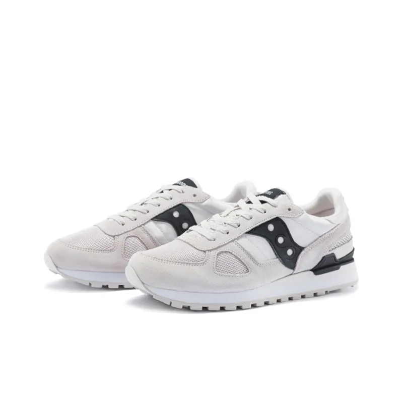 Saucony Shadow Original Cushioned Slip Resistant Abrasion Resistant Breathable Low Top Shoes Men's Gray Black-2