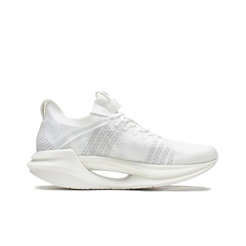 LiNing Jueying Essential Cushioning Anti Slip And Wear Resistant Breathable Rebound Low Top Running Shoes Men's White-1