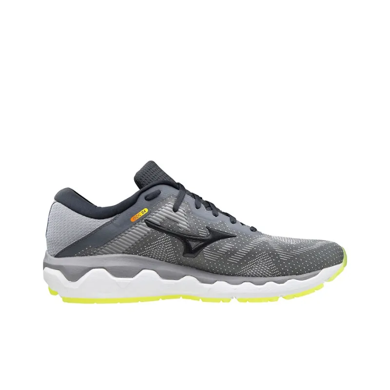 Mizuno Horizon 4 Breathable Lightweight Low-Top Running Shoes Men's Gray Yellow-1