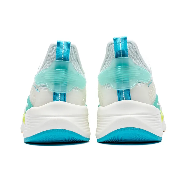 XTEP Qing Feng 5.0 Cushioning And Breathable Low Top X FLOW Long Distance Running Shoes Men's White Green-4