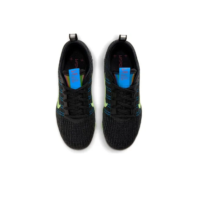 Nike Air VaporMax Flyknit 3 Black Blue Volt GS-3