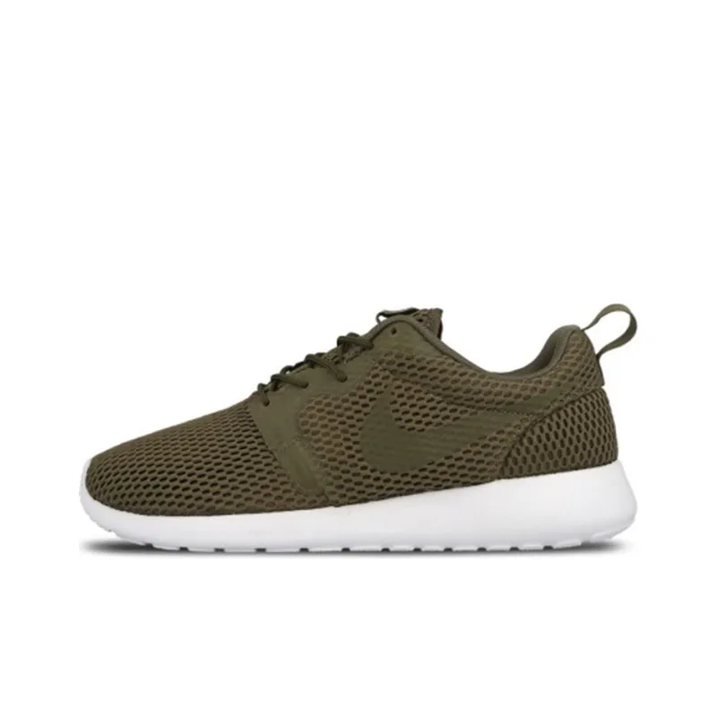 Nike Roshe One Hyperfuse Breath Sports Shoes Green Olive Green-0
