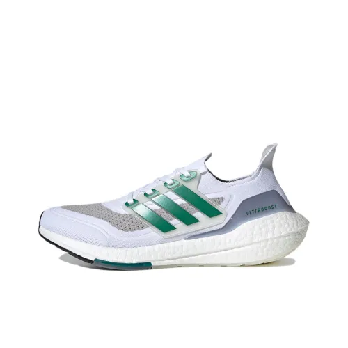 Adidas Ultra Boost 21 White Sub Green