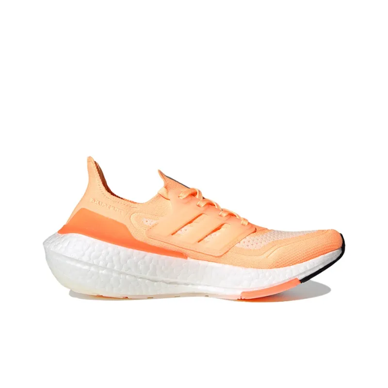 Adidas Ultra Boost 21 White Acid Orange Women's-1