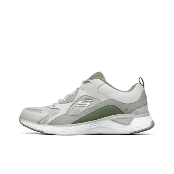 Skechers Solar Fuse Cushioning Anti Slip And Wear Resistant Low Top Casual Running Shoes Men's Light Gray