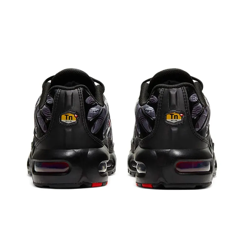 Nike Air Max Plus Cushioning Anti-Slip And Wear-Resistant Low-Top Marathon Running Shoes GS Black Gray-4