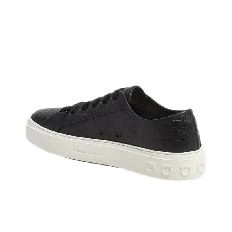 FERRAGAMO GANCINI Stylish Skateboarding Shoes Men's Black-2
